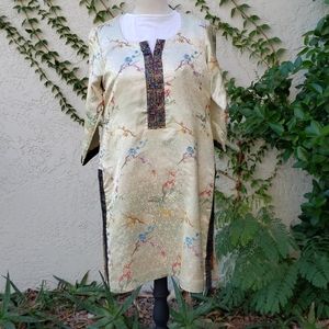 Asian Satin embroidered Tunic